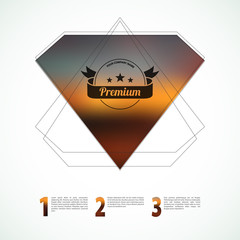 Blurred web design template