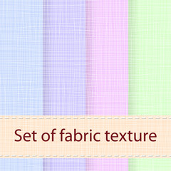 Set of fabric texture