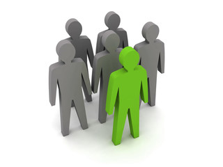 Team leader. Company boss. Teamwork.