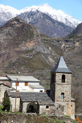 Villanova medieval village Benasque Huesca Pyrenees Spain