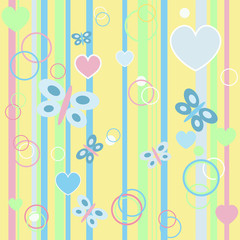 Baby yellow seamless background vector