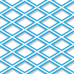 Abstract blue and white geometric seamless background. Eps10