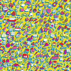 Symbols seamless pattern