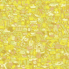 Travel seamless pattern