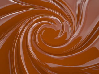 Chocolate cream, 3D