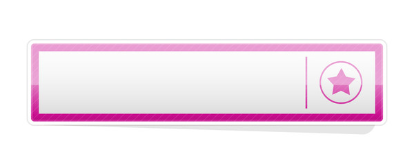 Obraz premium The button with star icon