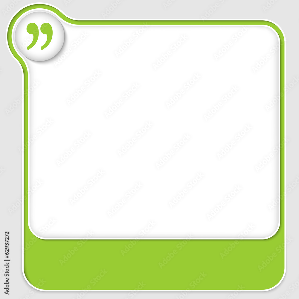Poster set of two vector text boxes with quotation mark