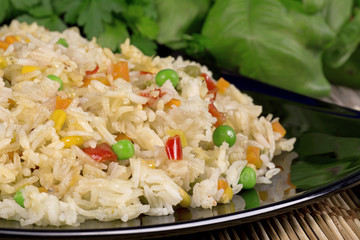Fried rice with vegetables
