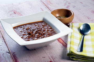 Bowl of baked beans
