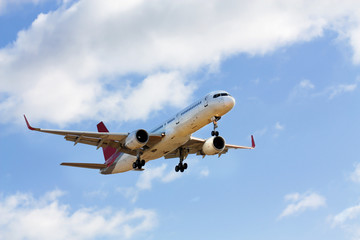 Passenger aircraft landing