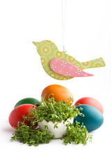 Beautiful decoration for easter isolated on white background