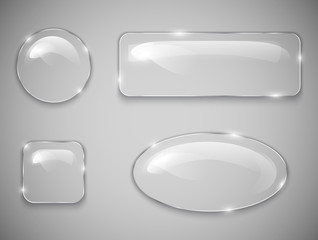 Glass buttons