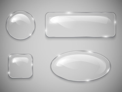 Glass buttons