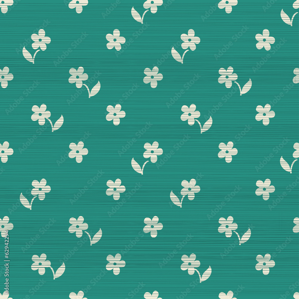 Poster abstract geometric seamless pattern with a fabric effect texture