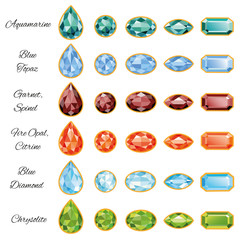 Six Sets Of Jewelry With Text