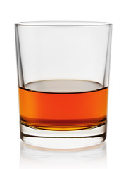 Glass of aged cognac
