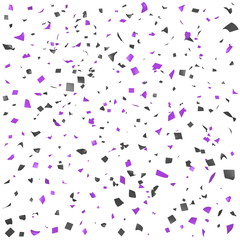 Colored paper in flight