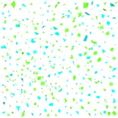 Colored paper in flight