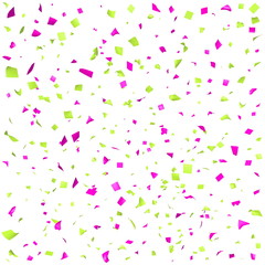 Colored paper in flight