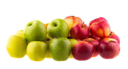 Apples isolated on white background.