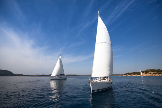 Yachting in Greece. Sailing. Luxury