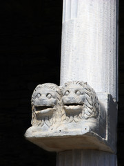 Columns in Delos,Greece