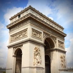 Fototapeta na wymiar Paryż, Francja - Łuk Triumfalny