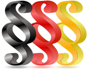 Paragrafen Deutschlandfarben  #140323-svg03