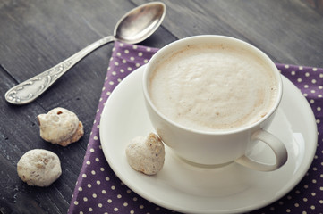 Cappuccino with  biscotti