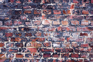 Old colorful brick wall
