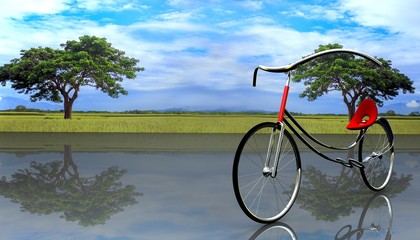 Fototapeta premium concept of electric bike