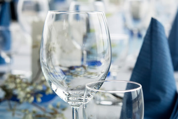 Table set for dinner party