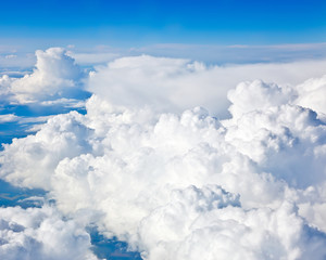 Natural background: cloudy sky