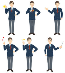 ビジネスマン　ポーズ