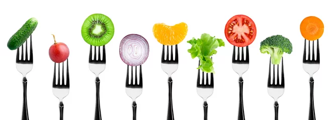 Crédence de cuisine en verre imprimé Légumes frais Fruits et légumes