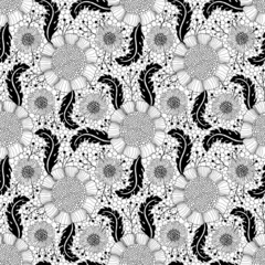 Foto op Canvas Seamless floral pattern © tets