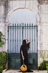 beautiful woman fado performer musician