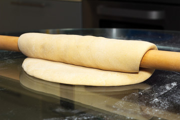 Making dough. Series.