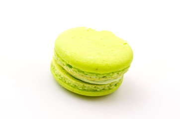 Macaron isolated white background