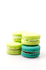 Macaron isolated white background