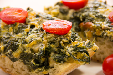 Toasted Spinach and Brie