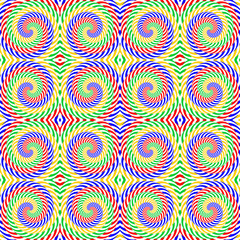 Design seamless colorful spiral movement pattern. Abstract twist