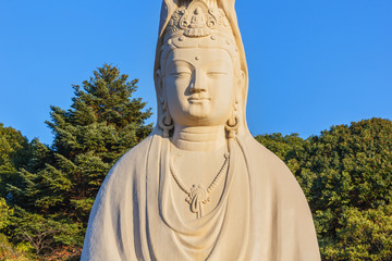 Kyoto, Japan - November 20 2013: Ryozen Kannon is a war memorial