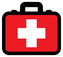 First aid box vector icon