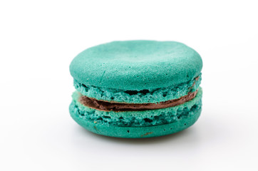 Macaron isolated white background