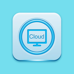 Blue icon edge light