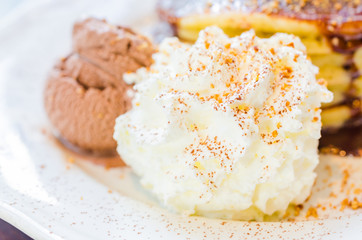 Icecream pancake