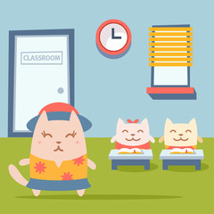 Character tourist wearing sunglasses, hat and a shirt with flowe