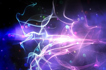 Digitally generated laser background