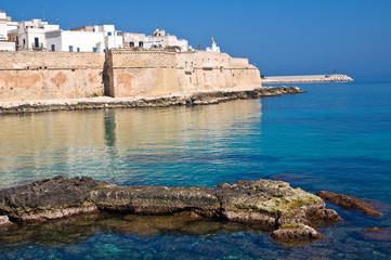 Fortified wall. Monopoli. Puglia. Italy.